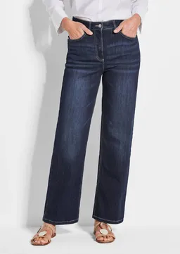 Goldner Weite Jeans VERA aus Stretch-Denim - dunkelblau - Gr. 23 von Goldner Fashion – Produktbild 1 von 1