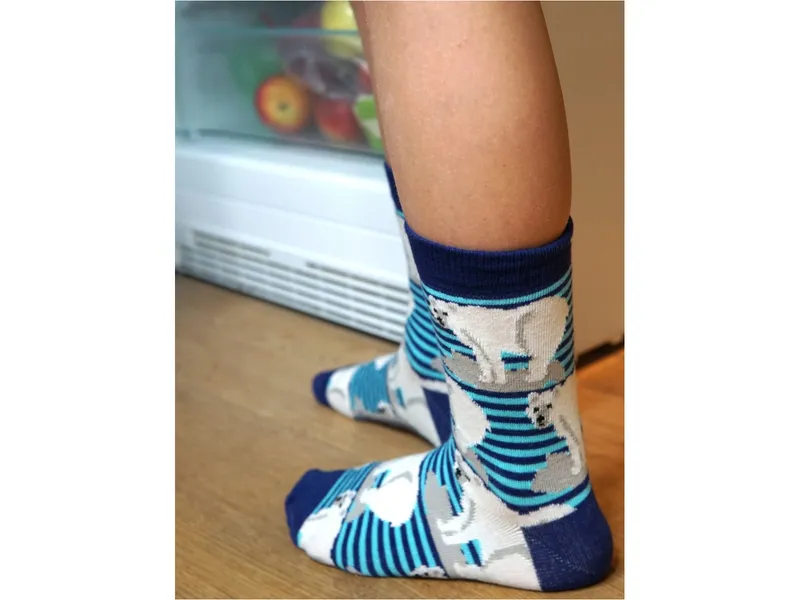 Fräulein Prusselise Kinder Socken Eisbär Gr.31-34, Mehrfarbig, – Produktbild 2 von 2