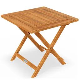 Casaria® Gartentisch klappbar Akazienholz 46cm massiv platzsparend elegant – Produktbild 1 von 1