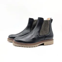 Werner Schuhe Werner Schuhe Schwarzer Chelsea Boot Tüpfelhyäne – Produktbild 1 von 1