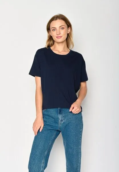 GreenBomb GREENBOMB Basic T-Shirt Feel, Navy, – Produktbild 2 von 4