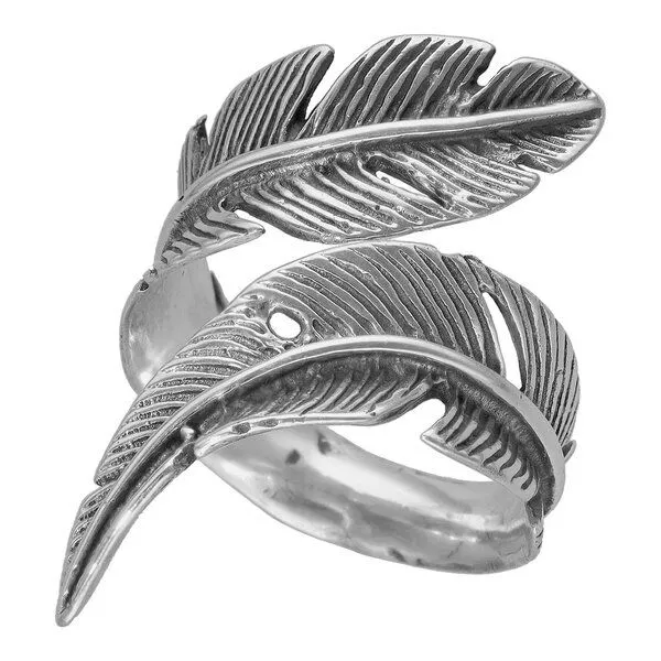 pakilia pakilia Silber Ring Feder Fair-Trade und handmade – Produktbild 2 von 4