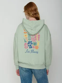 GreenBomb GREENBOMB Les Fleurs Mello - Lässiger Hoodie aus Bio-Baumwolle / hochwertiger Print / GOTS / Fair & Vegan – Produktbild 1 von 1