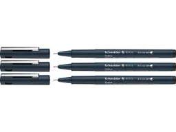 Schneider Schneider 3er Pack Fineliner 'Pictus' schwarz – Produktbild 1 von 1