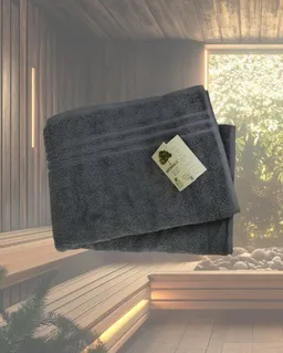 NATURAWALK NATURAWALK Saunahandtuch | 70x200cm | 100% Bio-Baumwolle | Anthrazit – Produktbild 1 von 1