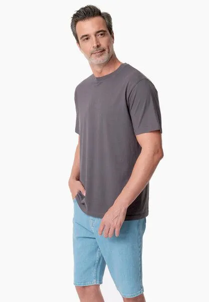 ORGANICATION ORGANICATION TAYLANN | Basic T-Shirt aus Bio-Baumwolle, Shadow, – Produktbild 3 von 4