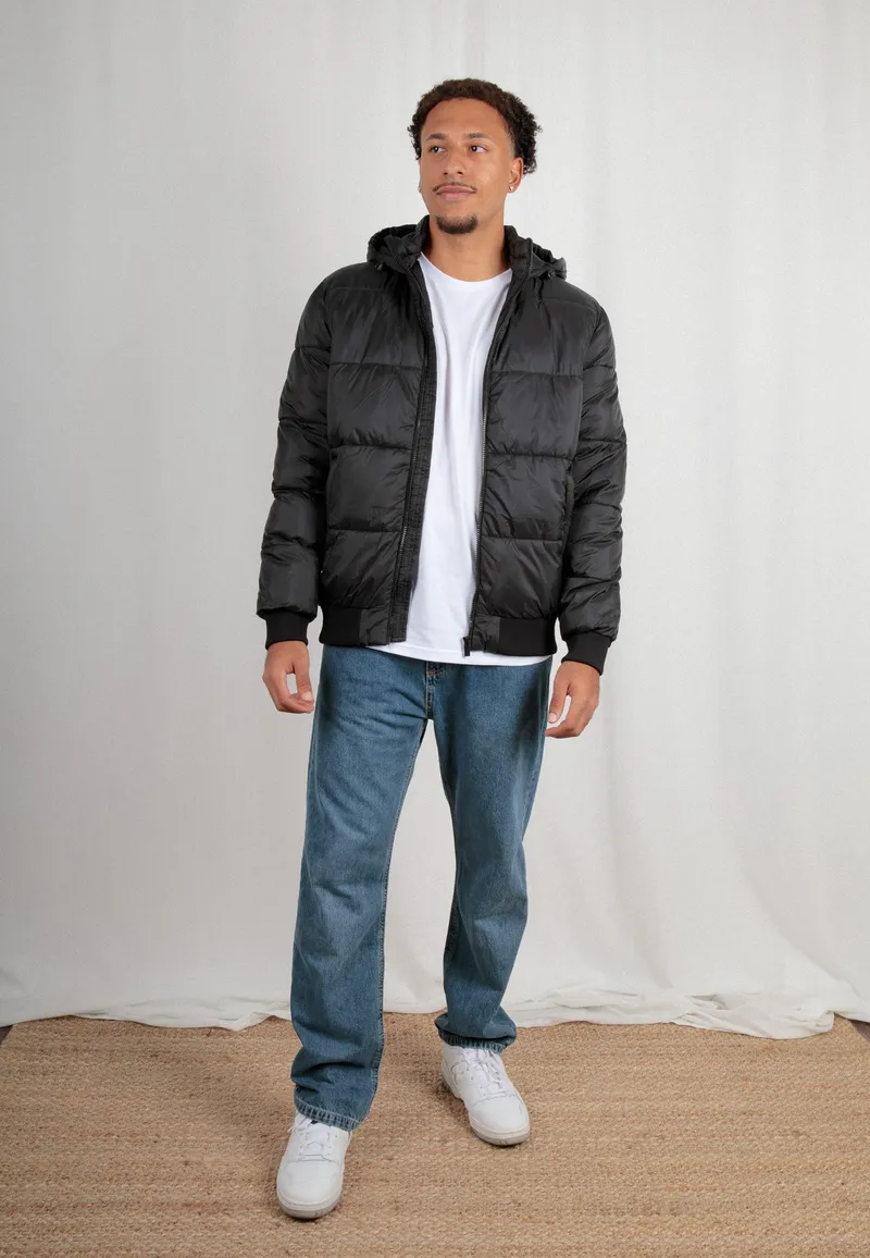 TORLAND TORLAND Herren vegan Kapuzenjacke Unisex Mika, Schwarz, – Produktbild 1 von 2
