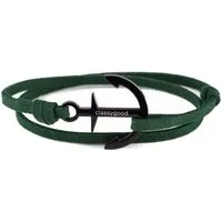 Classygood. Classygood. Anker Armband Edelstahl - Schwarz- Alcantara-Leder Band, Grün, – Produktbild 1 von 1