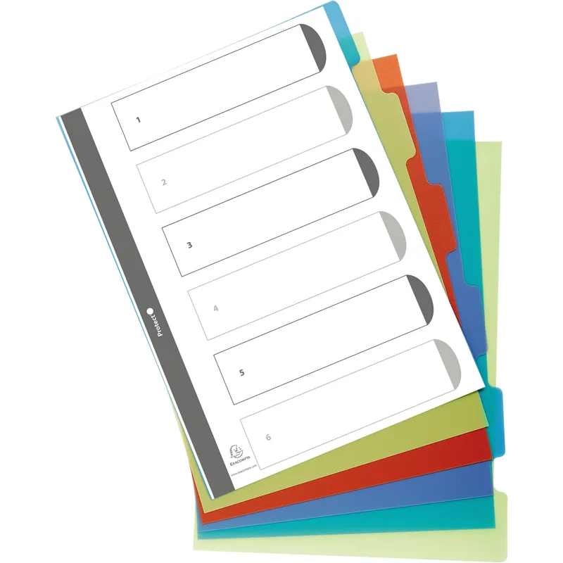 Exacompta Exacompta Register 'Forever' A4 aus Recycling-PP 6-teilig – Produktbild 1 von 3