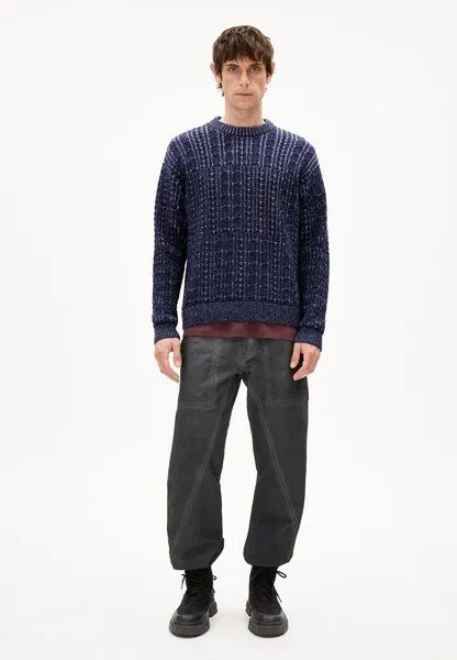 ARMEDANGELS ARMEDANGELS DAAKO Herren Pullover aus Bio-Baumwoll Mix, Night sky tweed-frozen lavender, – Produktbild 4 von 4