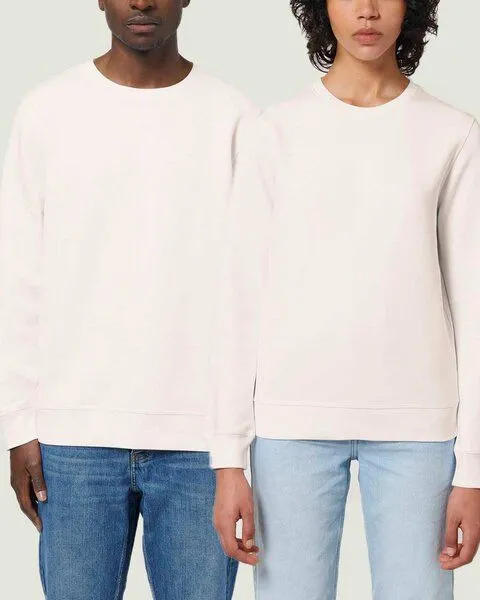 YTWOO YTWOO Unisex Sweatshirt | fairtrade & ökologisch, Weiß (vintage), – Produktbild 1 von 4