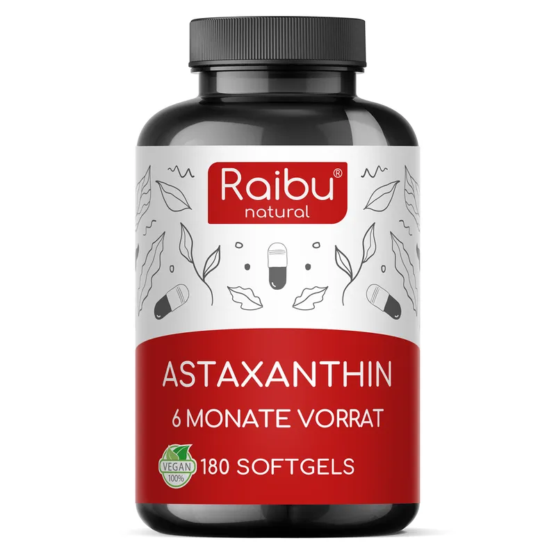 Raibu Organic & Raibu Natural | Natürliche Nahrungsergänzung Raibu Organic & Raibu Natural | Natürliche Nahrungsergänzung Astaxanthin | 180 Kapseln – Produktbild 1 von 1