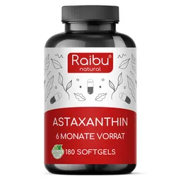 Raibu Organic & Raibu Natural | Natürliche Nahrungsergänzung Raibu Organic & Raibu Natural | Natürliche Nahrungsergänzung Astaxanthin | 180 Kapseln – Produktbild 1 von 1