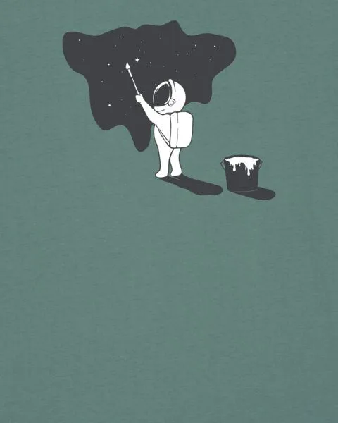 watapparel watapparel T-Shirt Unisex Painting space, Green bay, – Produktbild 3 von 3
