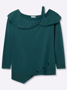 sheego by Joe Browns Langarmshirt petrol – Produktbild 1 von 1