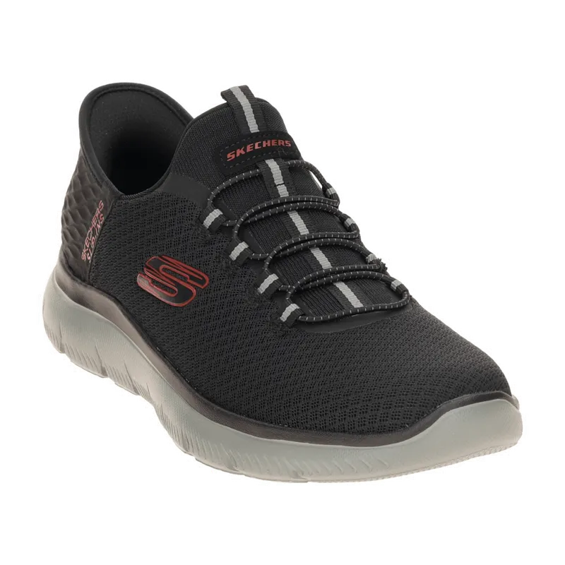 Skechers Skechers Summits Schuhe schwarz rot SLIP-INS 232457 für Herren, schwarz, Größe 46 EU, Schwarz, – Produktbild 3 von 8