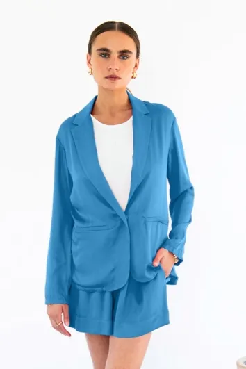 Neu Nomads Neu Nomads Damen vegan Jacke Karlie Ocean, Blau, – Produktbild 2 von 2