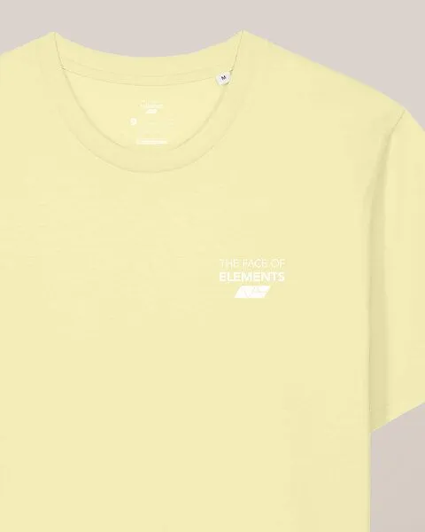 THE FACE OF ELEMENTS THE FACE OF ELEMENTS Airy - Regular Fit T-Shirt aus 100% Bio-Baumwolle, Lime (gelb), – Produktbild 1 von 4