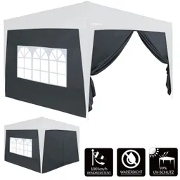 Casaria® Casaria Casaria Seitenwände Faltpavillon 2er-Set Anthrazit 3x2m – Produktbild 1 von 1