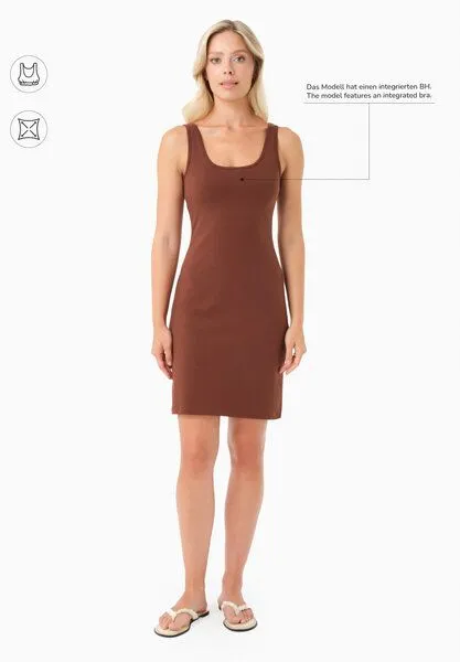 ORGANICATION ORGANICATION DARRIA | Kleid aus Bio-Baumwolle, Coffee brown, – Produktbild 2 von 3