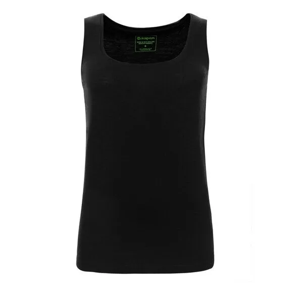 Kaipara - Merino Sportswear Kaipara - Merino Sportswear Merino ärmelloses Unterhemd Damen Regular 200, Schwarz, – Produktbild 1 von 2