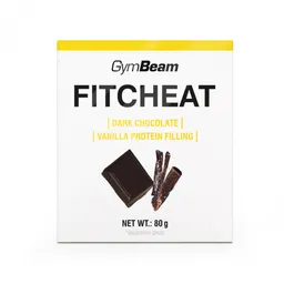 GymBeam Food GymBeam Fitcheat Protein Schokolade 80 g dunkle Schokolade Vanille – Produktbild 1 von 1