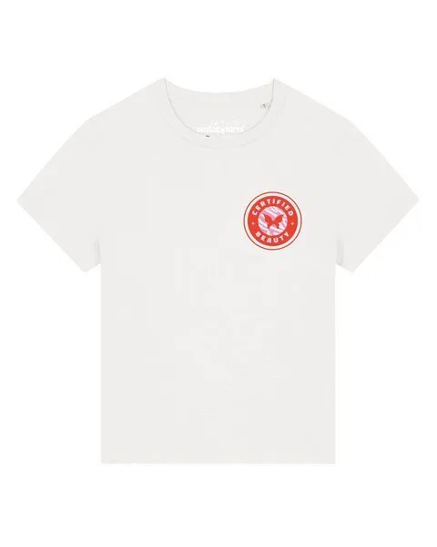 watapparel watapparel T-Shirt Frauen Certified beauty, Off white, – Produktbild 1 von 2