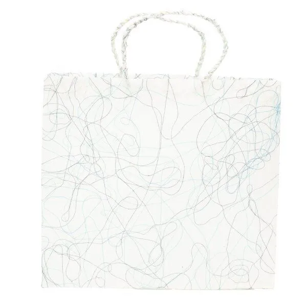 El Puente El Puente Geschenktasche "Fadenspiel" | Fair Trade & Handmade aus Bangladesch, Petrol, – Produktbild 1 von 3