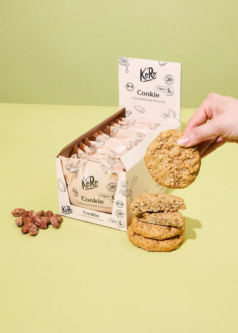 KoRo Bio Cookie Caramelised Almond 12 x 50 g – Produktbild 3 von 5