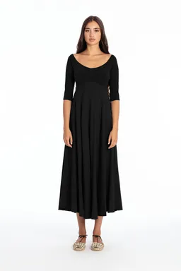 RAVENS VIEW IBIZA RAVENS VIEW IBIZA Damen vegan Kleid Monica Schwarz – Produktbild 1 von 1