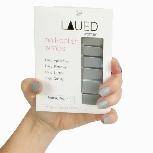 Vargu Vargu LAUED vegane Nagelfolien solid statement, Morning fog, – Produktbild 1 von 4