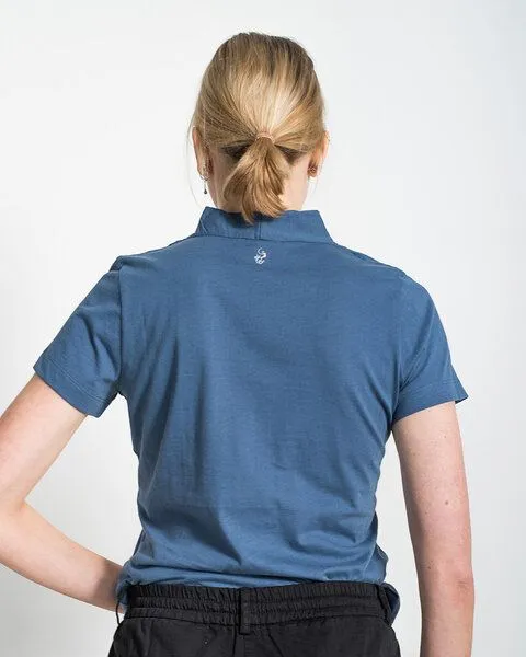 Alma & Lovis Alma & Lovis Kurzarmshirt aus Bio-Baumwolle | Short Kelch, Dunkelblau, – Produktbild 4 von 4