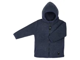 Pure pure by Bauer PURE PURE by Bauer Baby und Kinder Jacke mit Kapuze Bio-Merinowolle Fleece marine ermine Gr.122/128 – Produktbild 1 von 1