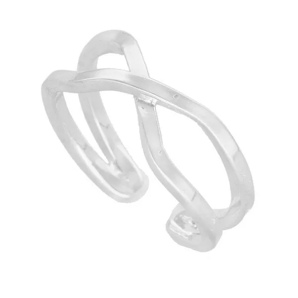 pakilia pakilia Silber Ring Buchstabe X Fair-Trade und handmade – Produktbild 3 von 4