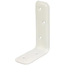 Alberts ALBERTS Stützwinkel, geprägt, zinkphosphatiert, weiß beschichtet,TxHxB 80x120x40 mm – Produktbild 1 von 1