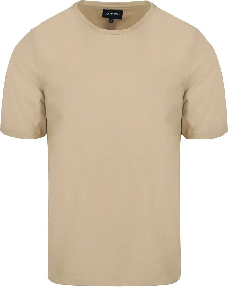 Suitable Suitable Respect T-Shirt Jim Sand - Größe XXL, Beige, – Produktbild 2 von 4