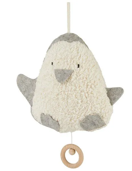 Efie Efie Spieluhr Pinguin grau, kbA – Produktbild 2 von 7