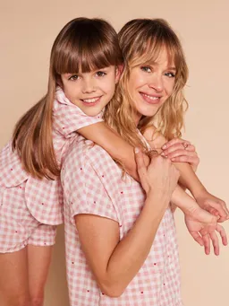 Envie De Fraise Mädchen Schlafanzug Vichy-Capsule aus Bio-Baumwolle ENVIE DE FRAISE 100% Bio-Baumwolle GOTS-zertifiziert pudrig – Produktbild 1 von 1
