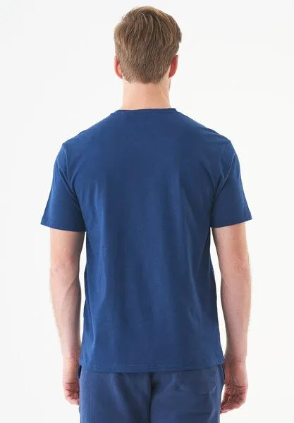 ORGANICATION ORGANICATION ESSENTIALS-TILLO-Unisex Basic T-Shirt aus Bio-Baumwolle, Navy, – Produktbild 4 von 4