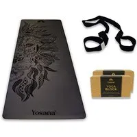 Yosana Yosana Yogamatten Starter Set 4-Teilig, Schwarz (löwe), – Produktbild 1 von 1
