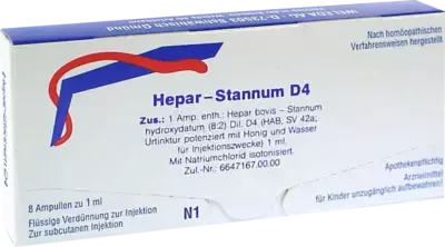 Weleda WELEDA HEPAR STANNUM D 4 Ampullen 8 St Ampullen – Produktbild 1 von 1