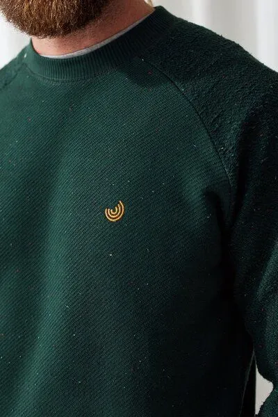 TWOTHIRDS TWOTHIRDS Klassisches Sweatshirt Dunmore, Dark green, – Produktbild 2 von 3