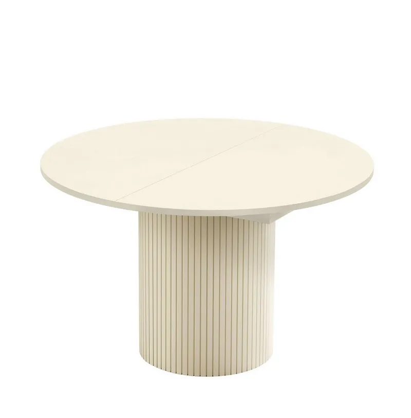 Woodman Esstisch Toscana, Speisetisch, Tisch (Made in Europe), Breite 120 cm, melaminbeschichtet, mit Verlängerungsplatten, FSC®, Braun, – Produktbild 4 von 5