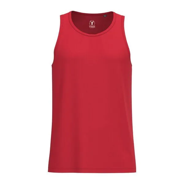 YTWOO YTWOO Slim Fit Herren Tanktop, Rot, – Produktbild 1 von 2