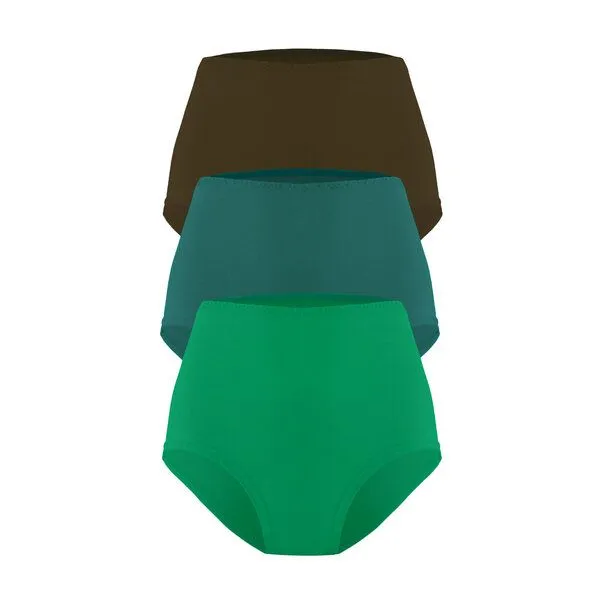 Frija Omina Frija Omina 3er Set Bio-Bio Taillenslip Lille, Wald (grün), – Produktbild 1 von 2