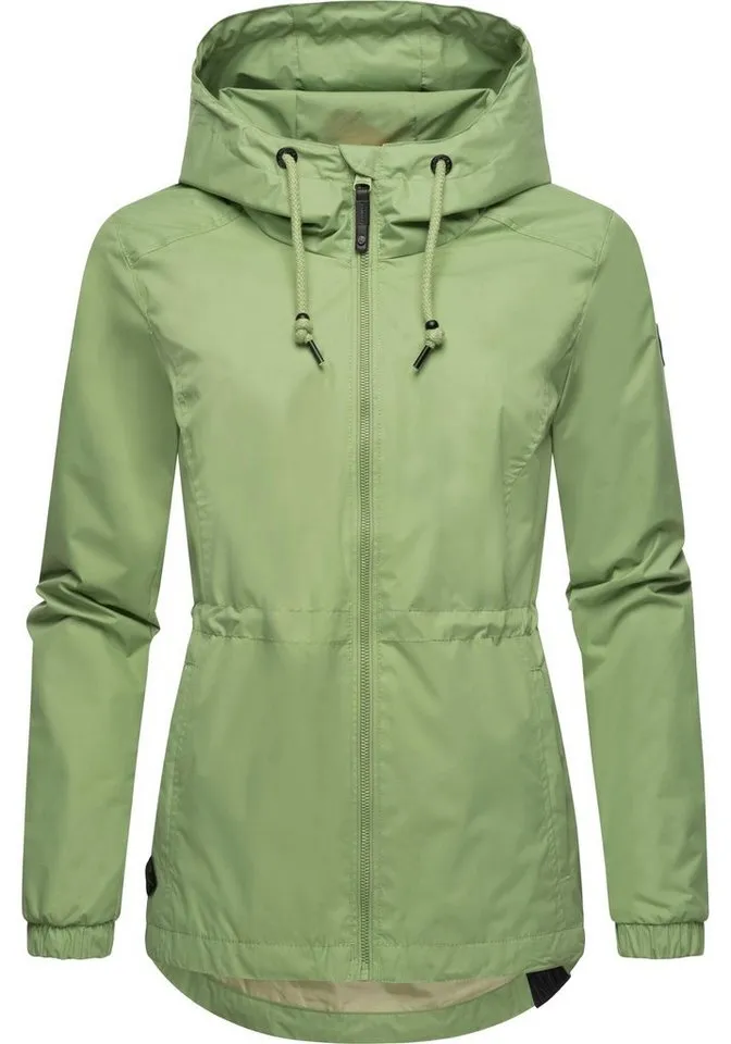 ragwear ragwear Outdoorjacke Danka Wasserdichte Übergangsjacke mit großer Kapuze, Grün, – Produktbild 5 von 5