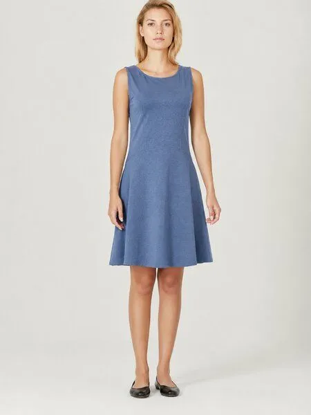 HempAge HempAge Jersey Sommerkleid Hanf/Biobaumwolle, Blueberry (blau), – Produktbild 2 von 3