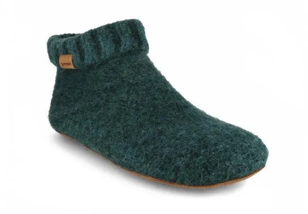 Gottstein Gottstein Knit Boot Hüttenschuhe aus reiner Schurwolle, Grün, – Produktbild 2 von 3