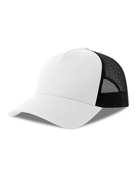 Atlantis Headwear Atlantis Headwear Damen / Herren Netz Cap 30 Farben, Weiss/schwarz, – Produktbild 1 von 2