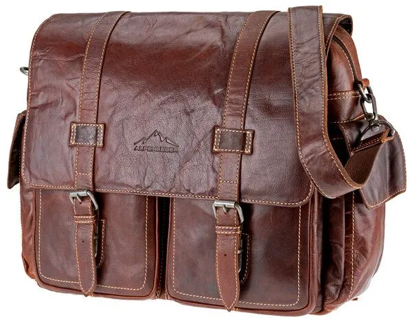 Alpenleder Alpenleder Messenger Bag AOSTA, Brandy, – Produktbild 3 von 4
